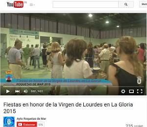 VIDEO FETES EN L HONNEUR DE LA VIERGES DE LOURDES A LA GLORIA ALMERIA
